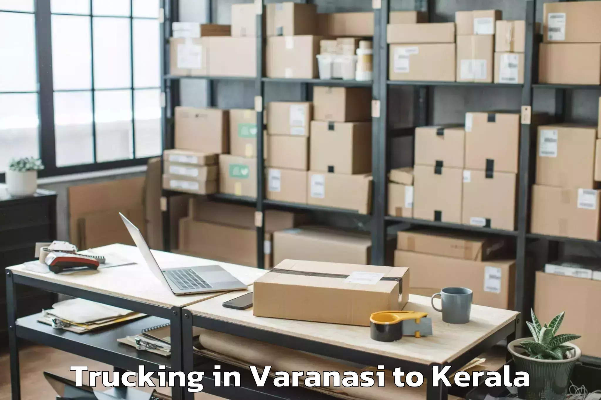 Top Varanasi to Vakkad Trucking Available